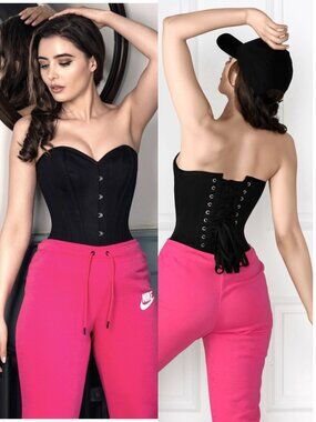 Corset Story EU Steel Boned Overbust Waist Trainer Corset UK 32" / US 14 NWOT